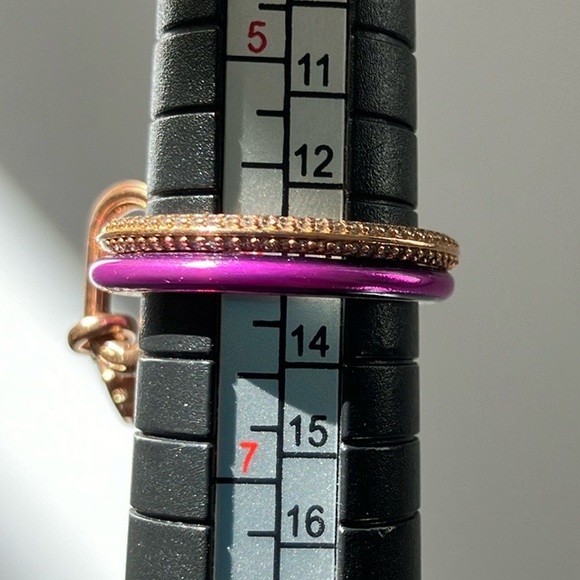 Pandora Lucky Bottle Cap ring set: 14k rose gold; 925 silver - Picture 10 of 16